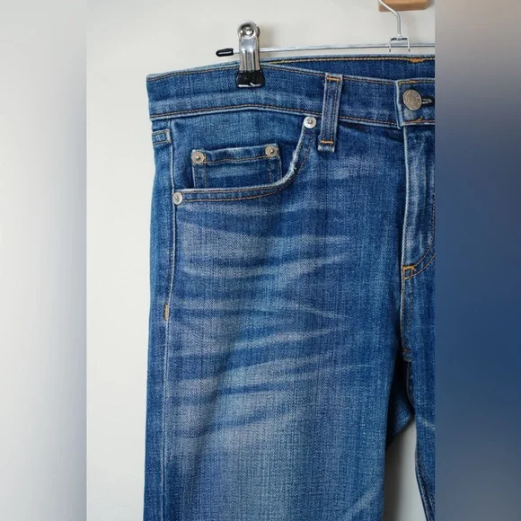 Rag & Bone The Dre boyfriend jeans Bradford wash size 27 USA made - Picture 10 of 11
